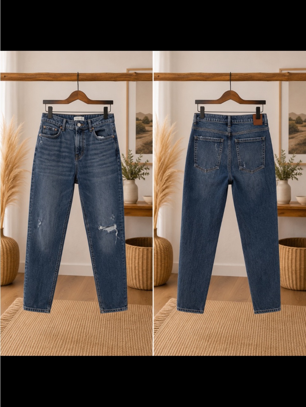 Zara Mid-Blue Straight-Leg Women’s Jeans